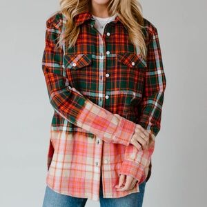 PANACHE BLEACH DIPPED FLANNEL